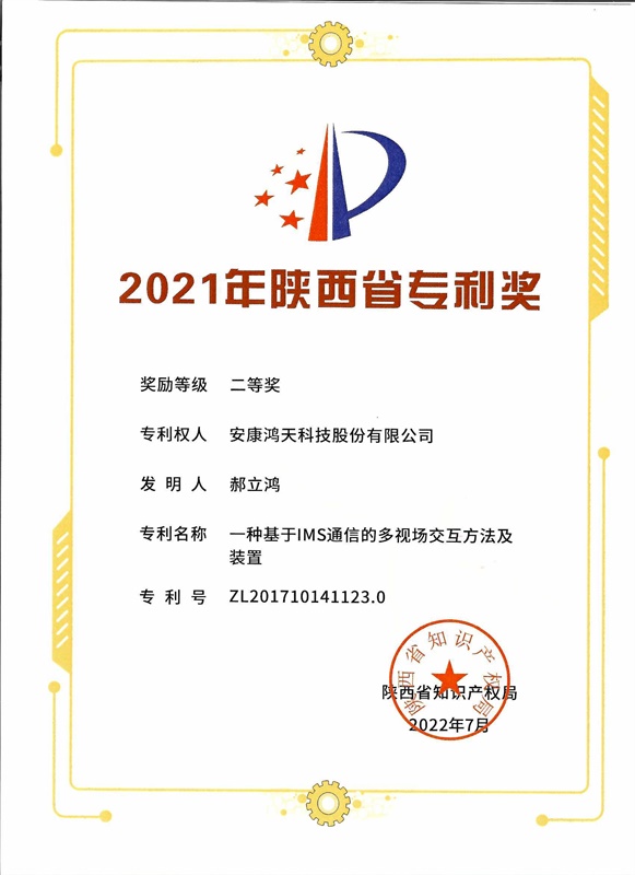 省专利奖二等奖